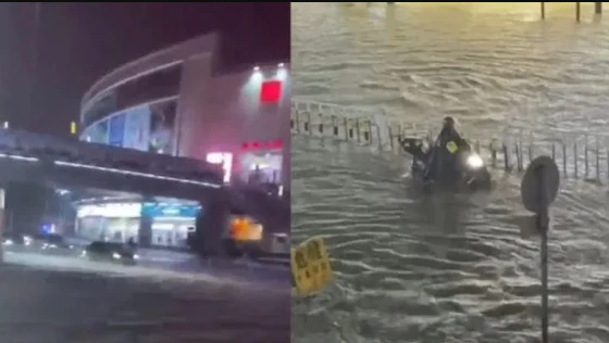 廣東暴雨：街頭積水市民騎車如渡河 擎川提醒你出行需注意這幾點(diǎn)