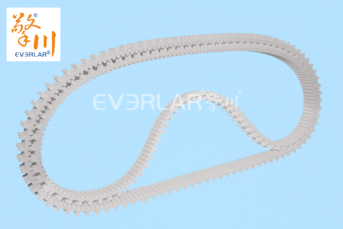 PU同步帶加白膠開槽